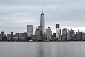 horizonte de la ciudad de nueva york desde nueva jersey foto