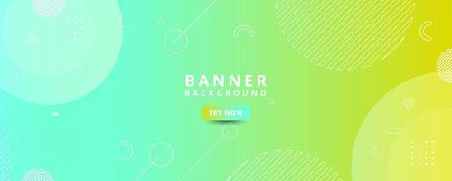 background banners. full of colors, bright green gradations eps 10 vector