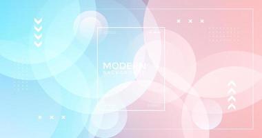 Modern background .geometric style, red and blue pastel color gradations vector