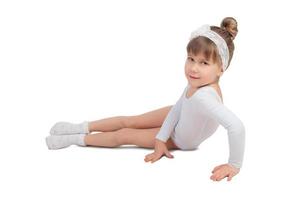 Little girl in tights photo
