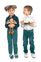 Children with toys photo