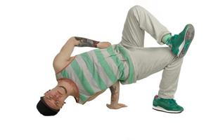 portrait of young man break dancer photo