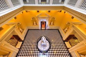 Richmond, Virginia - Feb 19, 2017 -  Monument to George Washington in the rotunda in the Virginia State Capitol in Richmond, Virginia. photo