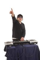 DJ with the mixer photo