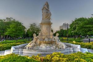 New York City - May 18, 2019 -  Heinrich Heine Fountain also known as Lorelei Fountain in Bronx, New York City. It is dedicated to the memory of the German poet and writer Heinrich Heine. photo