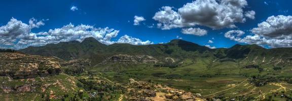 paisaje de lesoto en verano foto