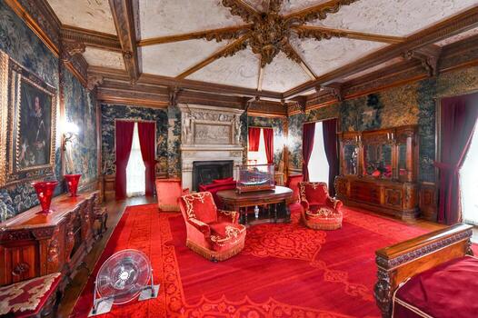 nueva york - 31 de agosto de 2019 - mansión vanderbilt en hyde park, nueva york. Históricamente conocido como Hyde Park, el sitio histórico nacional de la mansión de Vanderbilt es una de las propiedades más antiguas del río Hudson. foto