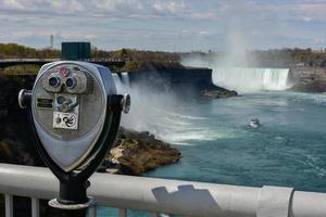 The American Falls at Niagara Falls, New York viewed from the Rainbow Bridge. photo