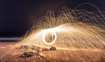 Burning Steel Wool photo