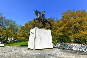 Washington, DC - Apr 3, 2021 -  Statue of General Jose de San Martin in Washington DC. photo