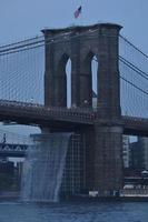 Man-Made Waterfalls under the Brooklyn Bridge photo