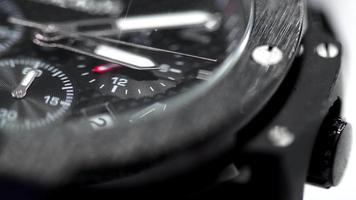 close up of black Dial wrist watches