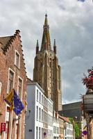 Saint Salvator Cathedral in Bruges, Belgium. The cathedral is dedicated to the Verrezen Zaligmaker and Saint-Donatius of Reims. photo