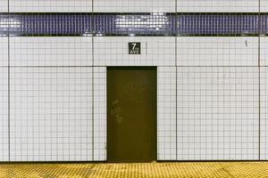 New York City - March 24, 2017 -  Seventh Avenue subway station in Manhattan, New York City. photo