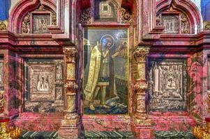 Interior of the Church of the Savior on Spilled Blood in St. Petersburg, Russia photo
