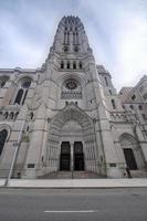 The Riverside Church in the City of New York. It is famous for its large size and elaborate Neo-Gothic architecture. photo