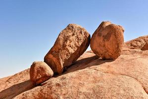 formaciones rocosas en spitzkoppe, namibia foto