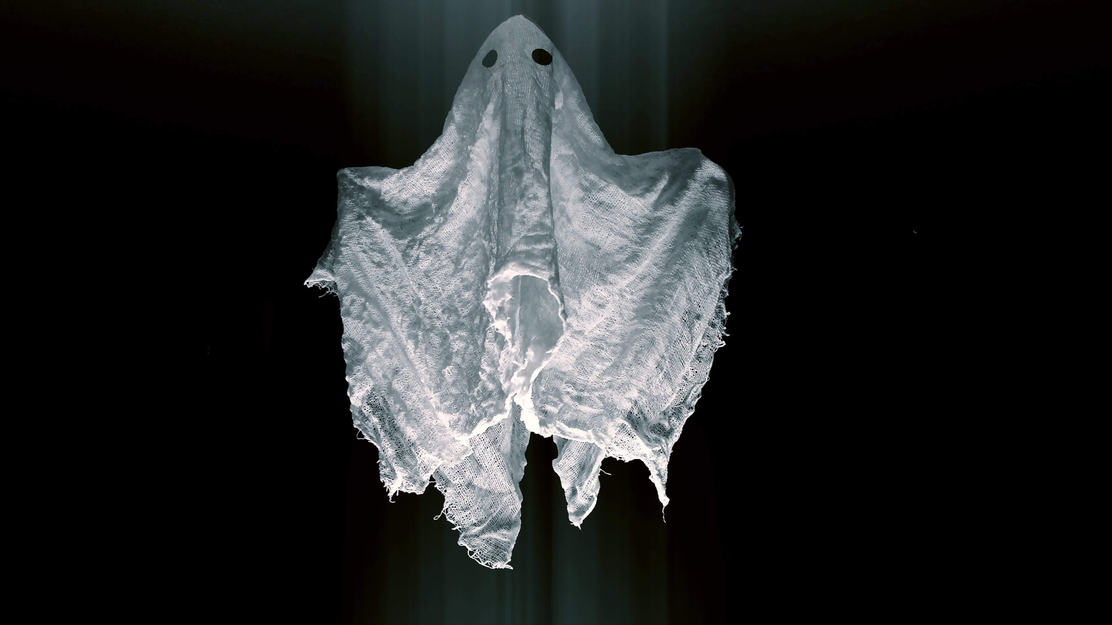 A white ghost flying at night under the ceiling close-up 16102036 Stock