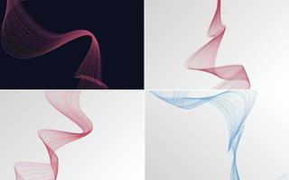 modern wave curve abstract presentation background Pack vector