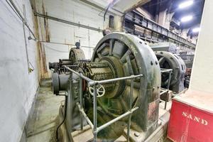 New York - December 29, 2015 -  Old electrical equipment used to drive the trains at Grand Central Terminal. photo