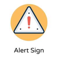 Trendy Alert Sign vector