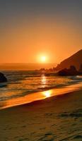 Pfeiffer Beach along Pfeiffer State Park in Big Sur, California. photo