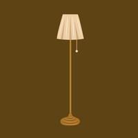 Aesthetic floor lamp vector illustration for graphic design and decorative element