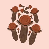 Cloves vector illustration for graphic design and decorative element