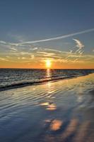 Coney Island Beach at Sunset photo