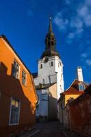 Tallinn Old Town in Summer Evening photo