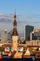 Tallinn Old Town in Summer Evening photo