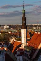 Tallinn Old Town in Summer Evening photo