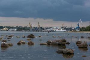 Landscapes of Tallinn in the evening hours photo