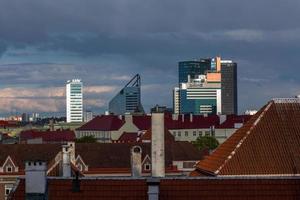 Tallinn Old Town in Summer Evening photo