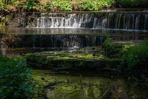 Treppoja waterfall in summer photo