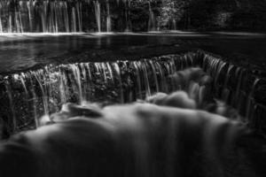 Treppoja waterfall in summer photo