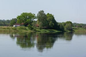 Landscape on the bank of the Daugava photo