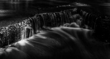 Treppoja Waterfall in Black and White photo