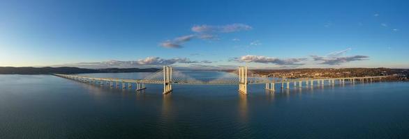 The New Tappan Zee Bridge spanning the Hudson River in New York. photo