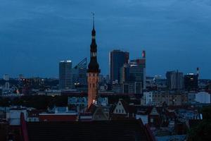 Landscapes of Tallinn in the evening hours photo