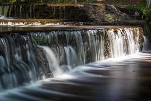 Treppoja waterfall in summer photo