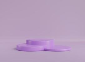 3D background scene with podium. Minimal product display mockup with geometric shape object. 3D rendering. photo