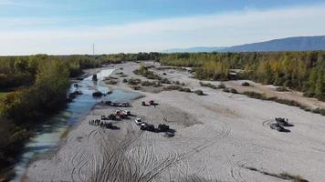 Drying Up Tagliamento Rivers During Droughts video