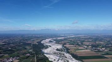torkning upp tagliamento floder under torka video
