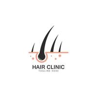 hair treatment dermatology logo template icon vector illustration