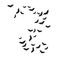 Set of bats background vector illustration