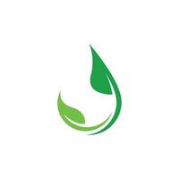 Tree leaf vector logo design, eco-friendly