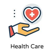 Trendy Healthcare Concepts vector