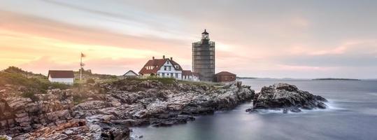 Portland Head Lighthouse in Cape Elizabeth, Maine. It is a historic lighthouse in Cape Elizabeth, Maine. Completed in 1791, it is the oldest lighthouse in the state of Maine. photo