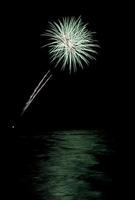 fuegos artificiales de la playa de coney island foto